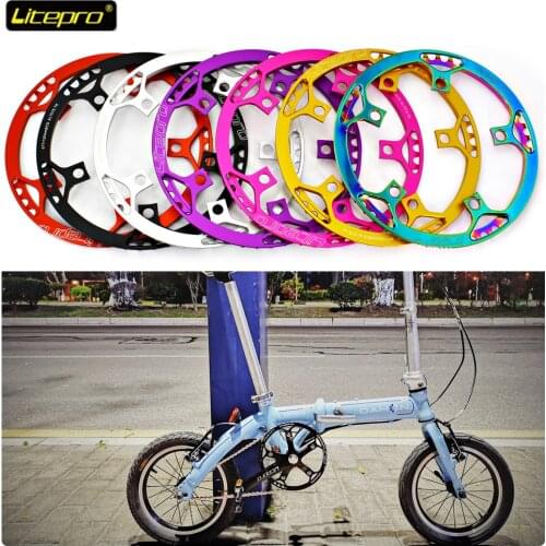 Litepro BMX Aluminum Alloy Folding Bicycle Chainring 130 BCD 47T 53T 56T 58T A7075 Chainwheel Bike Crankset Tooth Bike Parst