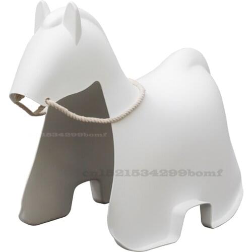 Pony Chair Children Cartoon Animal Chair PP Thick Plastic Integrated Molding Toy Stool Baby Photo Props Strong Bearing Capacity