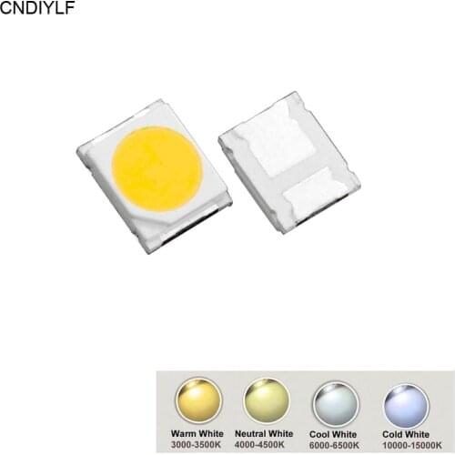 100PCS R80 SMD 2835 LED Diodes White 2835 SMD LEDs Diode Chip Lamp Beads High Brightness Diodos 0.2W 0.5W 2017 New