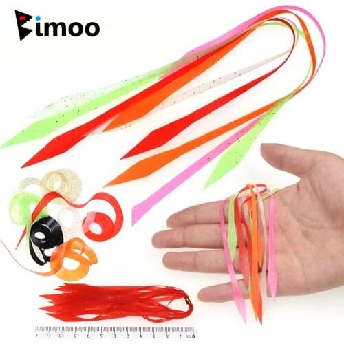 Luminous Silicone Octopus Skirt Pike Streamer Spinnerbait Trailer Buzzbait Rubber Slider Jig Lures Squid Skirts Seawater Fishing