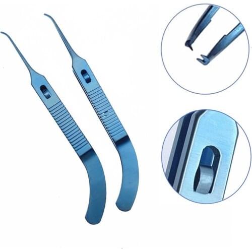 Titanium Helveston Fixation Forceps1*2 theeth Pet surgical tweezers Veterinary surgical instruments