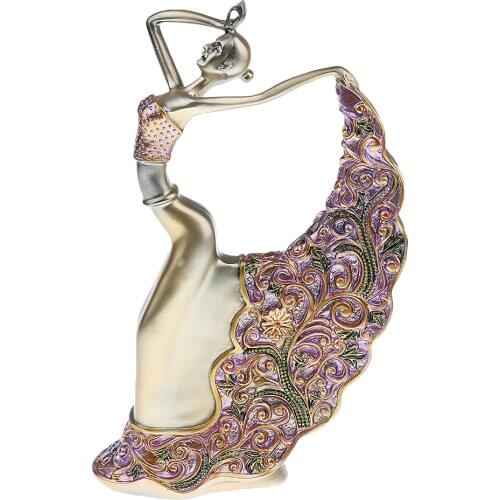 Vintage Resin Dancing Lady Figurine Ornament Gift Home Decorative Sculpture