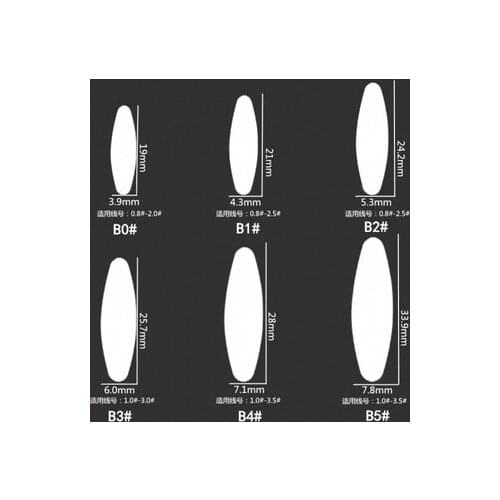 High quality 5 Packs/lot Fishing Float White Seven-star Beans 1# / 5# Olive Night Fishing Float Fishing Tackle Accessories A405