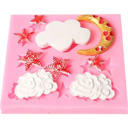 DIY Star cloud tail Liquid silicone mold Fondant baking tool cake mould Baking utensils Cake Decorating Valentines Easter