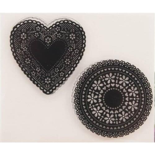 1pc Love Heart Transparent Clear Silicone Stamp Seal DIY Scrapbooking Rubber Hand Account Photo Album Diary Decorate Reusable T1