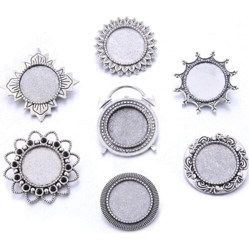10pc Metal Cabochon Iron Basic Round Brooch Bar Pin Blank Backs Base Clasp Setting Findings For Diy Jewelry Making Accessory