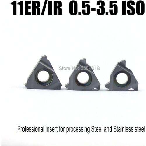 11ER IR 0.50 1.0 1.5 2.0 ISO Thread turning tool carbid insert Lathe Turning tool specialize in stainless steel and common steel