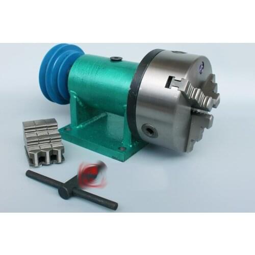 200 powerful lathe spindle, self-made mini woodworking DIY lathe with chuck and instrument head