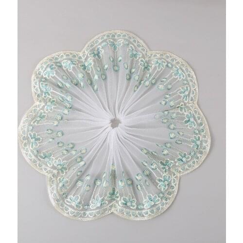 30Yards Pink Green Grey Tulle Mesh Fabric Venise Lace Trim Embroidery Sewing Crafts Doll Material DIY Edge Skirt