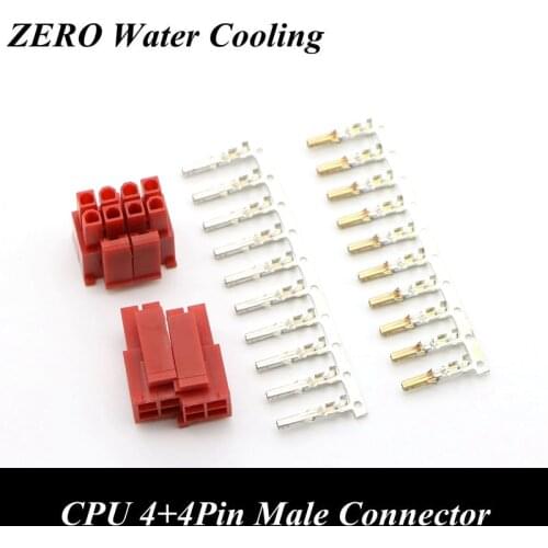 4.2mm 5557 CPU 4+4Pin ATX Male Connector with 10pcs Terminal pins for PC Modding