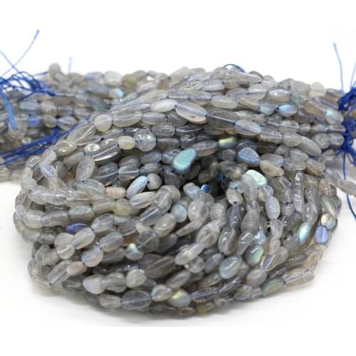 Natural Flash Stone Beads Irregular Labradorite Loose Spacer Beads for Women Jewelry Making DIY Necklace Bracelet Accessories