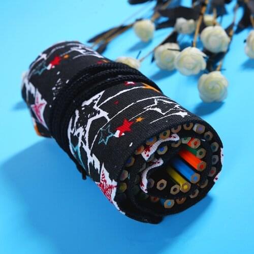 Pencil case trousse scolaire 36/48/72 Holes school etui kawaii canvas large capacity kalem kutusu newme box ferace cartuchera