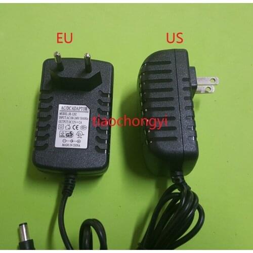 Black EU US DC12V 2A AC Adapter Power Supply for 5050 5630 3528 LED Strip 24W