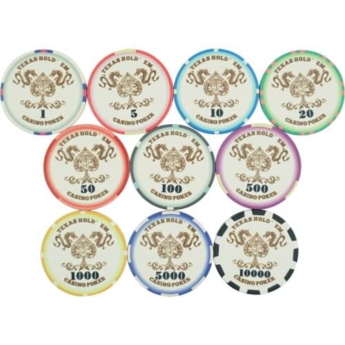 Texas Hold Em Casino Rotale Dragon Poker Chips Set from Professional Factory