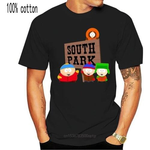 New Sign Logo Cartman Stan Kyle WomanS T Shirt Black (Sizes S-2Xl) 634547703515 Retro O Neck Tee Shirt