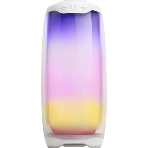 Portable Bluetooth Speaker Light Show Wireless 3D Surround Sound 360-Degree Acoustic Structure Design Built-in Microphone 20W