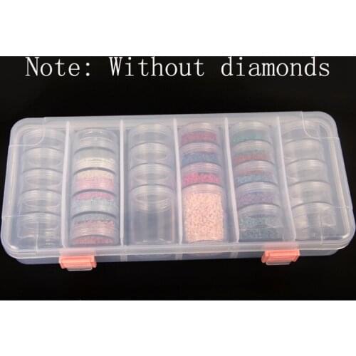 28 Grids Diamond Painting Accessories Container Box DIY Diamant Embroidery Mosaic Tools Bead Transparent Plastic Drill Storage