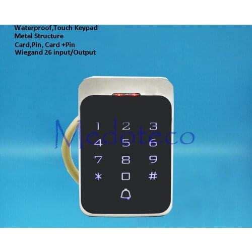 Silver Metal Waterproof Access Controller Touch Keypad RFID Door Access Control System Digital Lock For 2000 Users