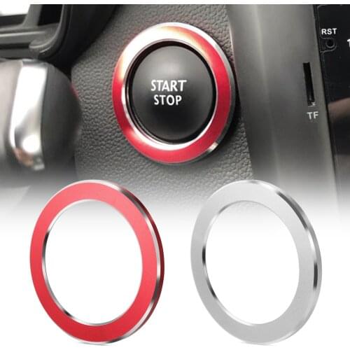 Car Styling Sticker For Renault Koleos Kadjar Captur Megane 2 3 Fluenec Latitude Auto Engine Start Stop Button Ring Covers