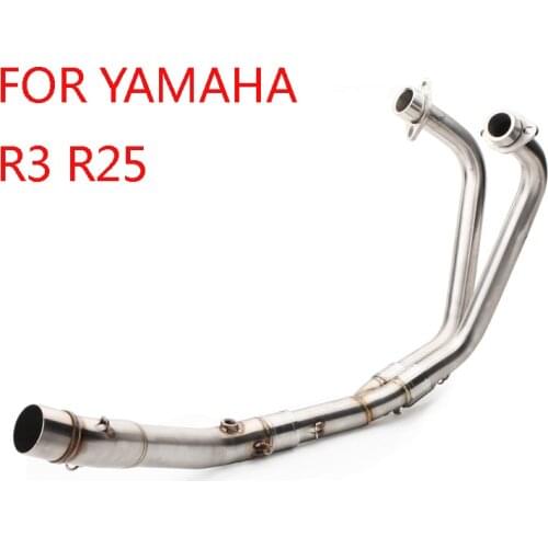 YZF R25 R3 MT03 Full Exhaust System pipe middle pipe slip on for YAMAHA YZF MT03 R25 R3 2015 2016 2017 2018 without exhaust