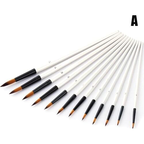 12pcs Artist Paint Brushes Set Acrylic Oil Watercolour Painting Craft Art Kit VDX99