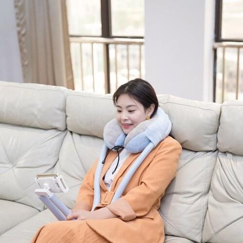 2-in-1 U-shaped Pillow Lazy Stand Tablet Stand And Phone Gooseneck Memory Foam Nap Pillow Reading Stand Adjustable Hose