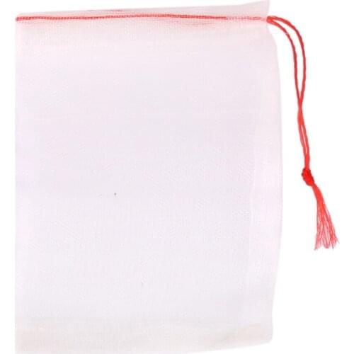 20Pcs Drawstring Nylon Media Bag 15x10cm For Aquarium Garden