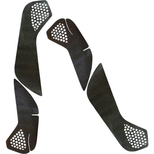 4pcs/Set Door Anti Kick Pad Sticker Mat Trim Carbon Fiber Style Black PVC Fit for Toyota Corolla Hatchback 2019 2020 2021