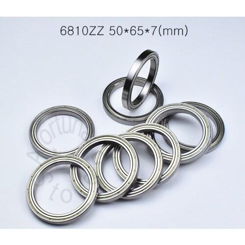 6810ZZ 50*65*7(mm) 1piece bearing ABEC-5 Metal sealed bearing Thin wall bearing 6810 6810ZZ chrome steel bearing