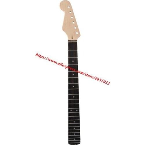Guitar accessories parts - ST Electric Guitar Neck - Maple ST backhand guitar neck rosewood fingerboard matte DIY,22 Fret