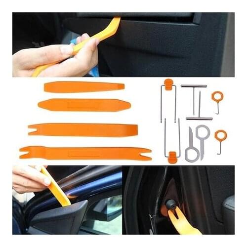Auto Upholstery Tape Trim Removal Apparatus 12 Piece Radio Door