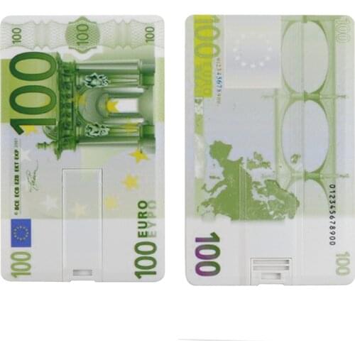 Money Car USB Flash Drive 128GB Dollars PenDrive 4GB 8GB 16GB 32GB 64GB Wallet Pen Drive Euro USB 2.0 Memory Stick U Disk