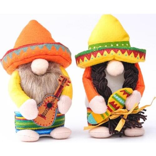 Bee Gnome Scandinavian Dwarf Swedish Doll Guitar Couple Gnome New Bee Shop Window Home Farmhouse Kitchen Decor SN103