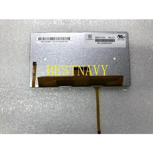 Free Shipping G070Y3-T01 G070Y3 T01 7 INCH LCD DISPLAY Screen Panel with touch screen 800*480