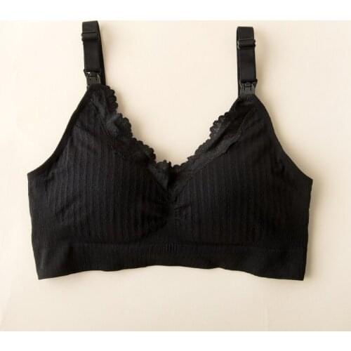 Pregnancy anti sagging breast-feeding bra maternity nursing bra adjustable lace winter underwear