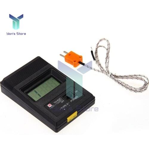 TM902C LED Digital Liquid Crystal Thermometer Temperature Instrument Reader Sensor K-Type Probe Thermocouple Probe Detector