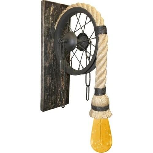 M'art Home Duvar Aplik Halatlı Ahşap Bisilkletli