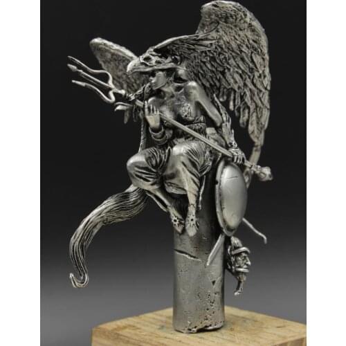 Customized 1/24 75mm Revenge Goddess Tin Metal Magic Soldier Model Female Figurine Home Office Decoration Birthday Holiday Gift