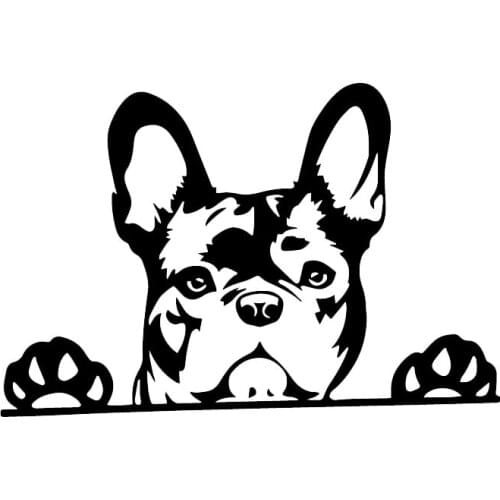 Fuzhen Boutique Decals Exterior Accessories Creative Vinyl Car Sticker Paws Up French Bulldog Frenchie Bully Dog Decal