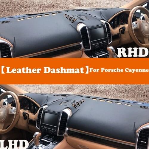 Leather Dashmat Accessories Car-Styling Dashboard Covers Pad Dash Mat Sunshade For Porsche Cayenne 958 2011~2017 GTS Turb S