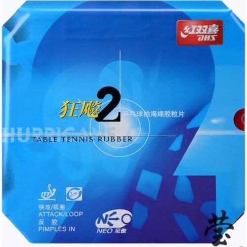 Original DHS NEO Hurricane 2 table tennis rubber dhs racket dhs blades racquet sports pingpong rubbers