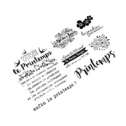 WORDS French Transparent Clear Silicone Stamp/Seal for DIY scrapbooking/photo album Decorative clear stamp A0212