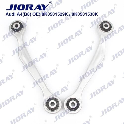 JIORAY Pair Rear Upper Suspension Control Arm Straight For Audi A4 8K2 8K5 8KH B8 A5 8F7 8TA Q5 A6 C6 A7 A8