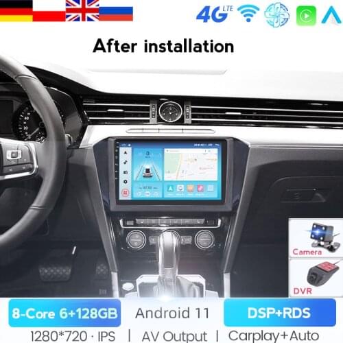 6GB+128GB DSP Android For VW/Volkswagen B8 PASSAT 2015 2016 2017 2018 Car Multimedia Radio Player Stereo GPS Navigation HeadUnit