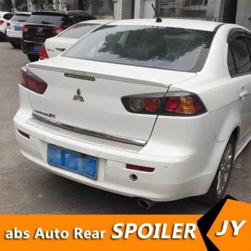 For Mitsubishi lancer Spoiler 2010-2015 lancer spoiler High Quality ABS Material Car Rear Wing Primer Color Rear Spoiler