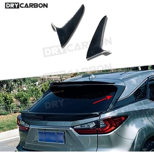 For Lexus RX300 RX450H 2016-2020 Carbon Fiber Rear Roof Spoiler Windshield Window Side Wings Car Styling