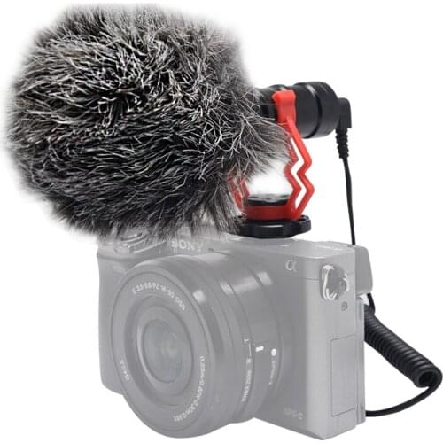 Mcoplus VM-M03 Video Record Microphone Video On-Camera Recording Mic for DSLR Camera Osmo Pocket Youtube Vlogging Android phone