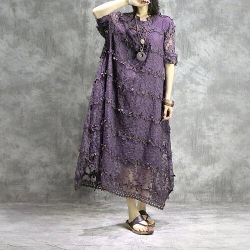 Johnature New Style Casual Original Women Dress 2020 Spring Summer Solid Color Lantern Sleeve Loose Cotton Female Dress