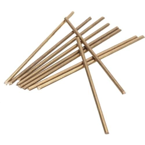 10Pcs 3mm Diameter Brass Round Rod Bar with Corrosion Resistant Fir DIY RC Model Airplane Brass Rod 100mm Length