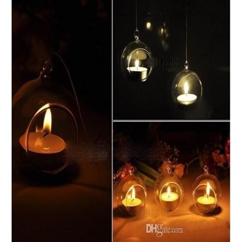 100PCS/box Tea Light Holder/80MM Glass Air Plant Terrariums,Hanging Glass Orb Candle Holder For Wedding Candlestick/Garden Decor